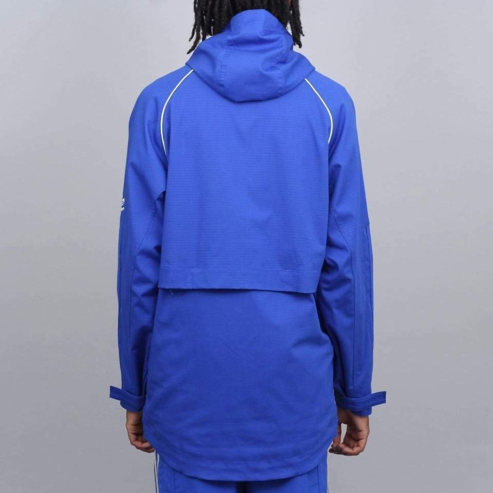 NEW NWT $170 ADIDAS ALLTIMERS JACKET BLUE / CARBON Mesh lining colorblock coat - Picture 6 of 12